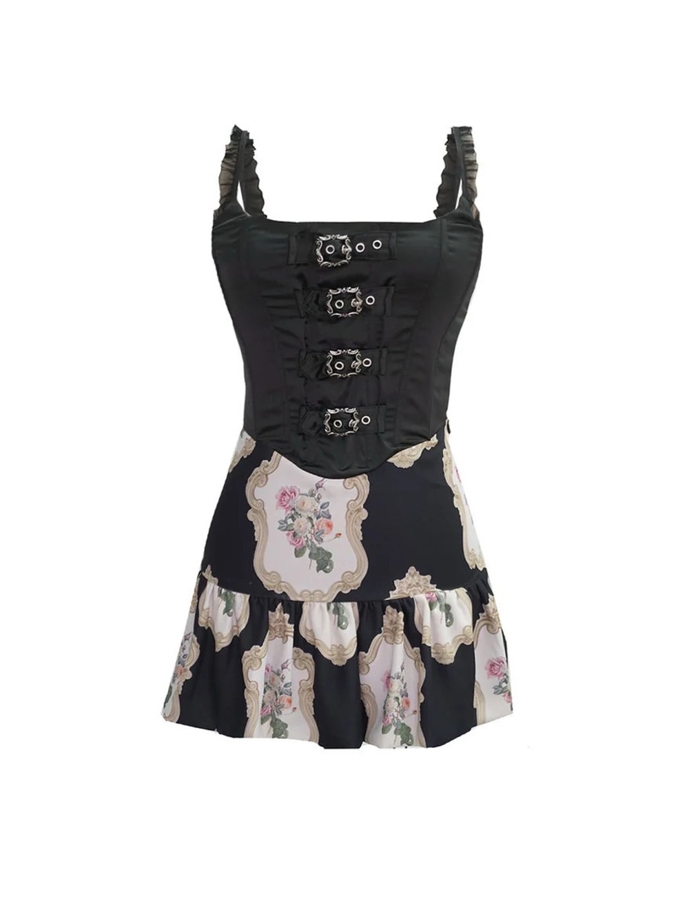 Zemeta Renaissance Lock Corset Mini Dress